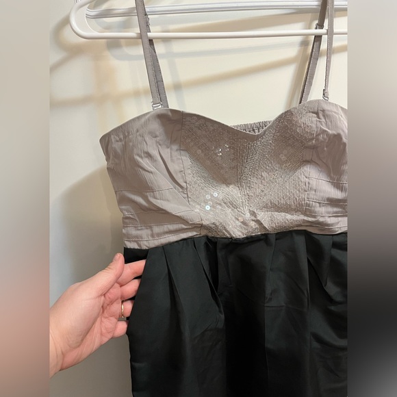 ONLY grey and black dress with detachable straps and pockets - Picture 2 of 5